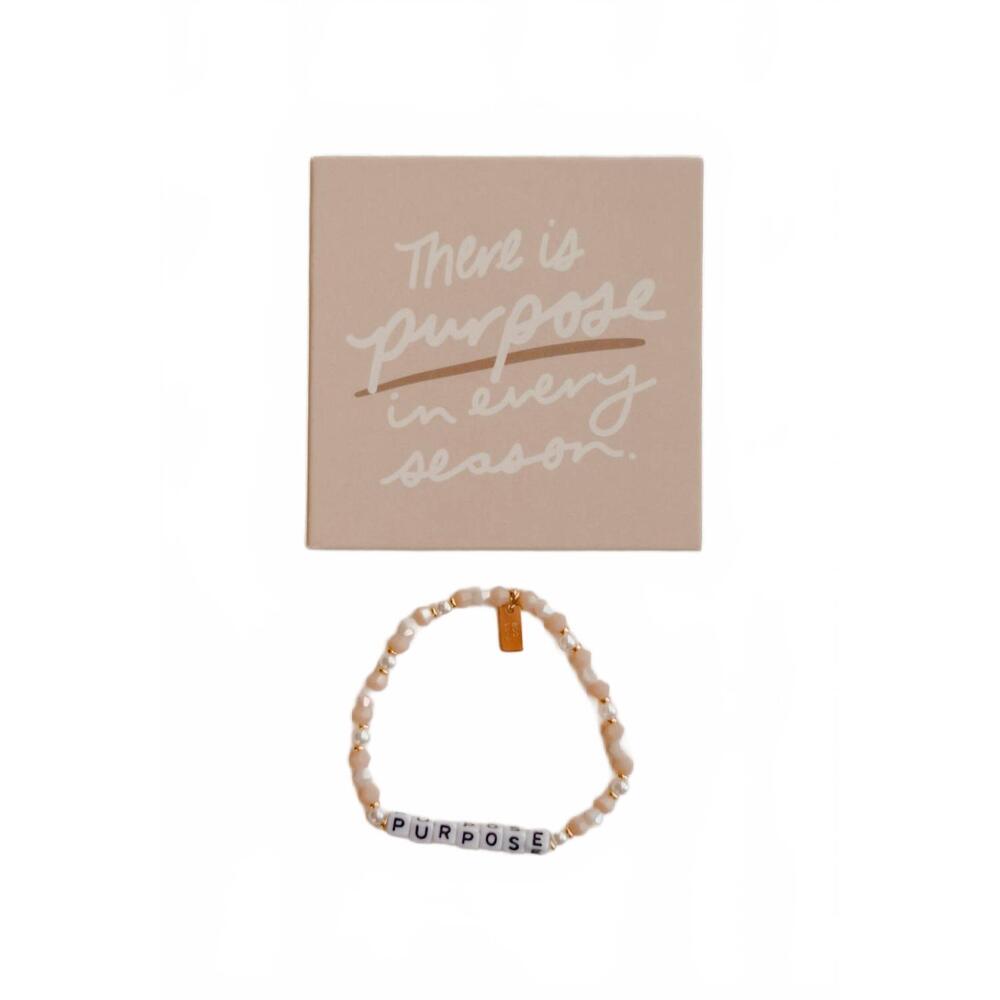 NEW DEAR HEART women's purpose bracelet in white